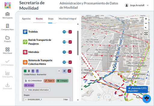 Capacitación SEMOVI GTFS